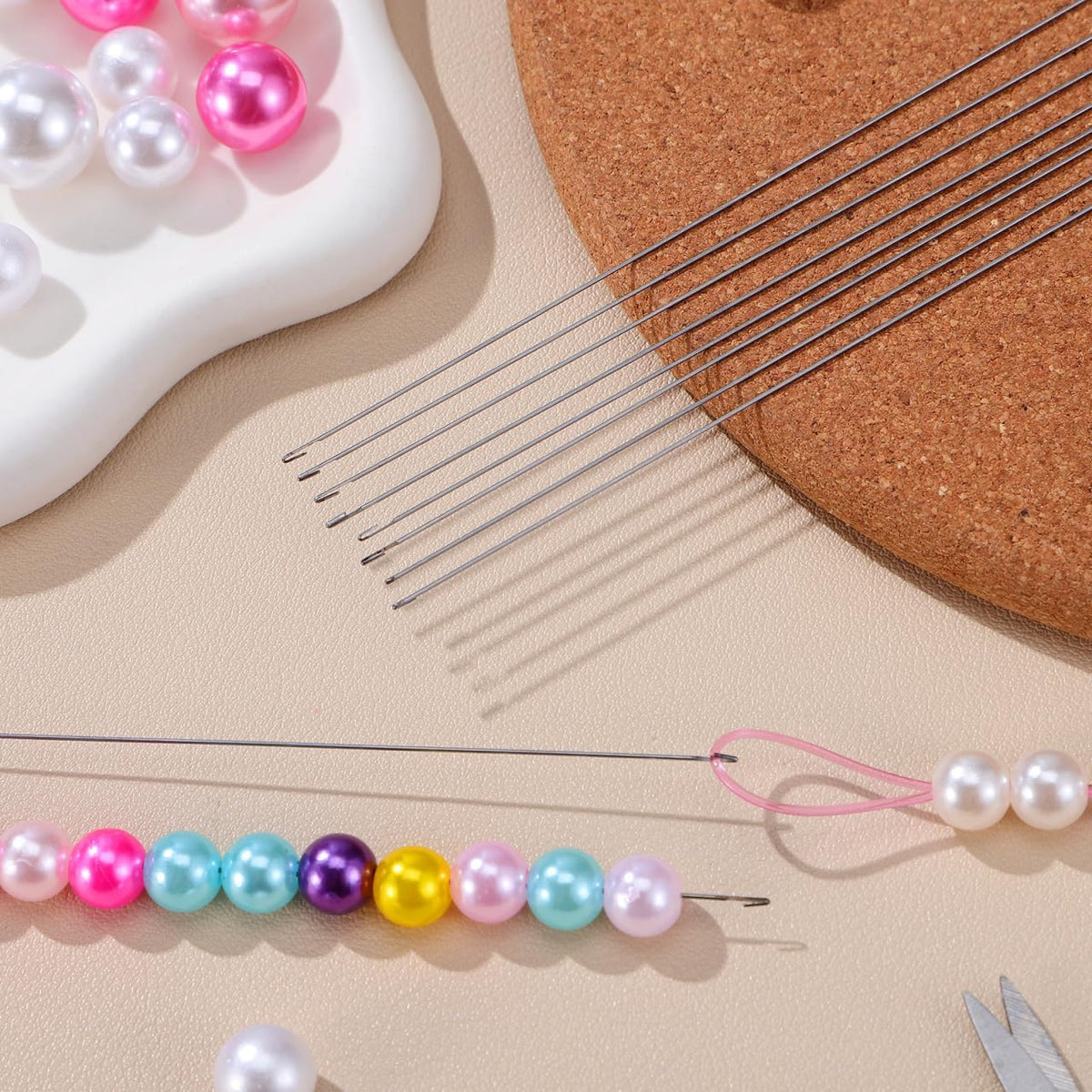 CLISPEED 10Pcs Beading Needles for Jewelry Making: DIY Craft Bead Needles - Daily Use