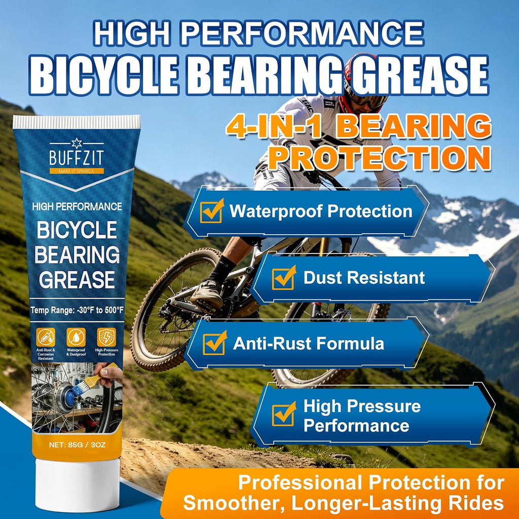 High Performance Bicycle Bearing Grease, Waterproof Bike Grease for Hub Bearings