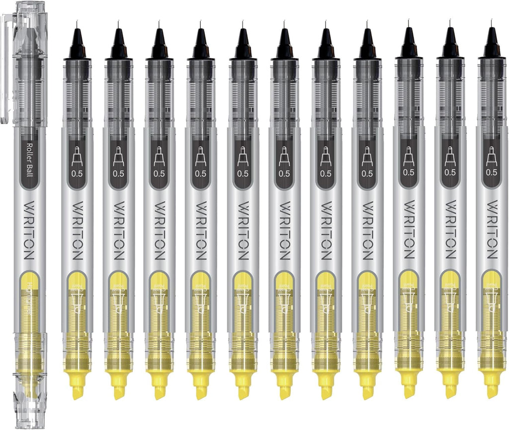 Writon, Liquid Ink Rollerball Pen and Highlighter Combo