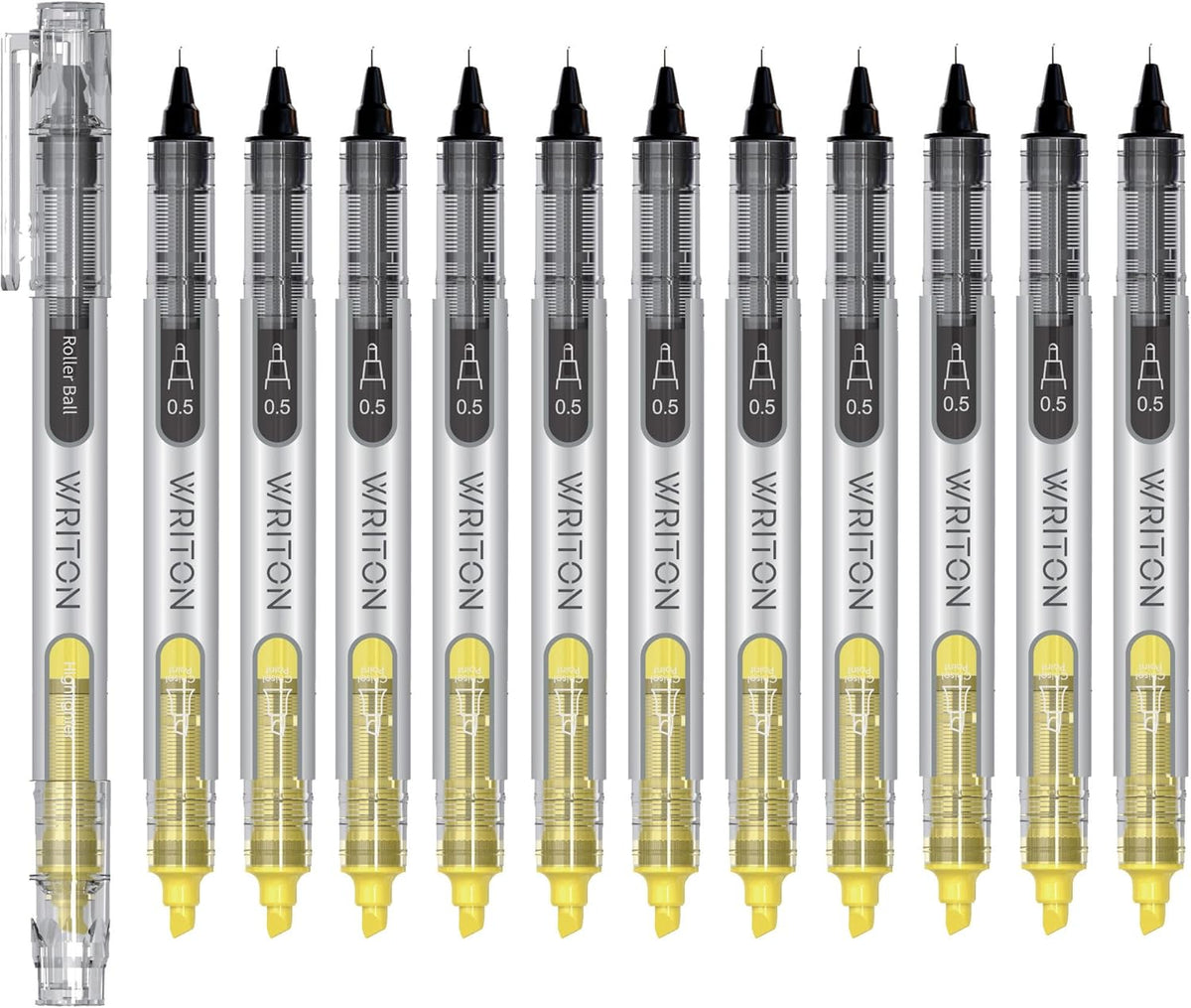 Writon, Liquid Ink Rollerball Pen and Highlighter Combo