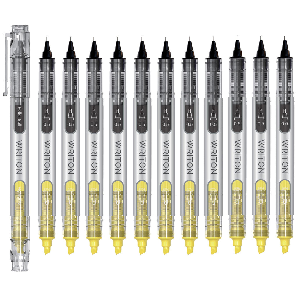 Writon, Liquid Ink Rollerball Pen and Highlighter Combo
