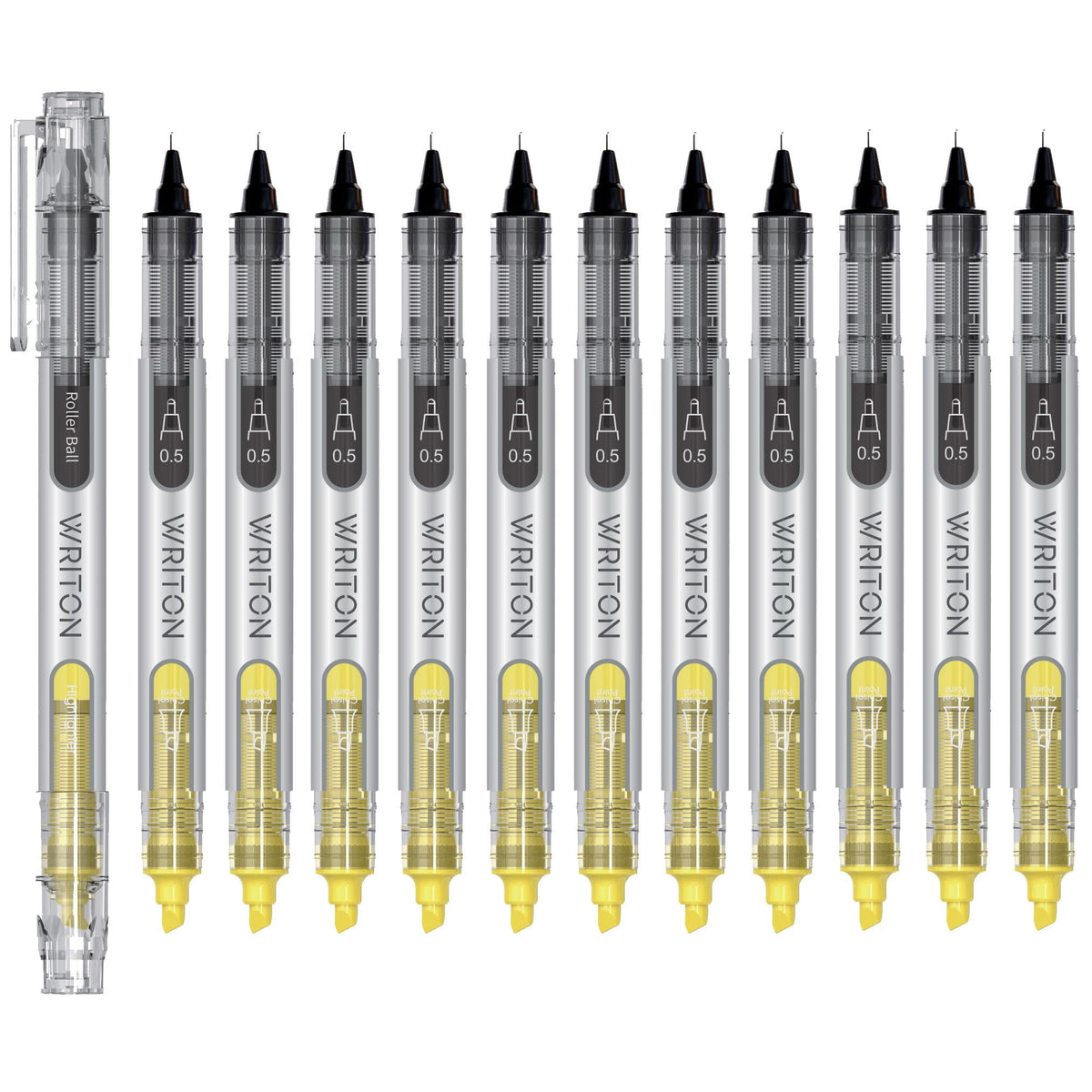Writon, Liquid Ink Rollerball Pen and Highlighter Combo
