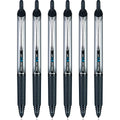PILOT Precise V7 RT Retractable Rollerball Pens, 0.7mm, Black, 6-Pack