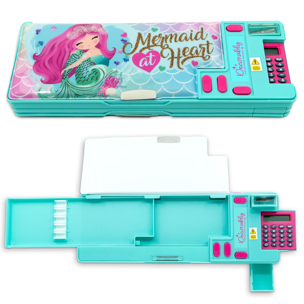 Decorably Dinosaur Pop-Up Pencil Case with Calculator for Boys