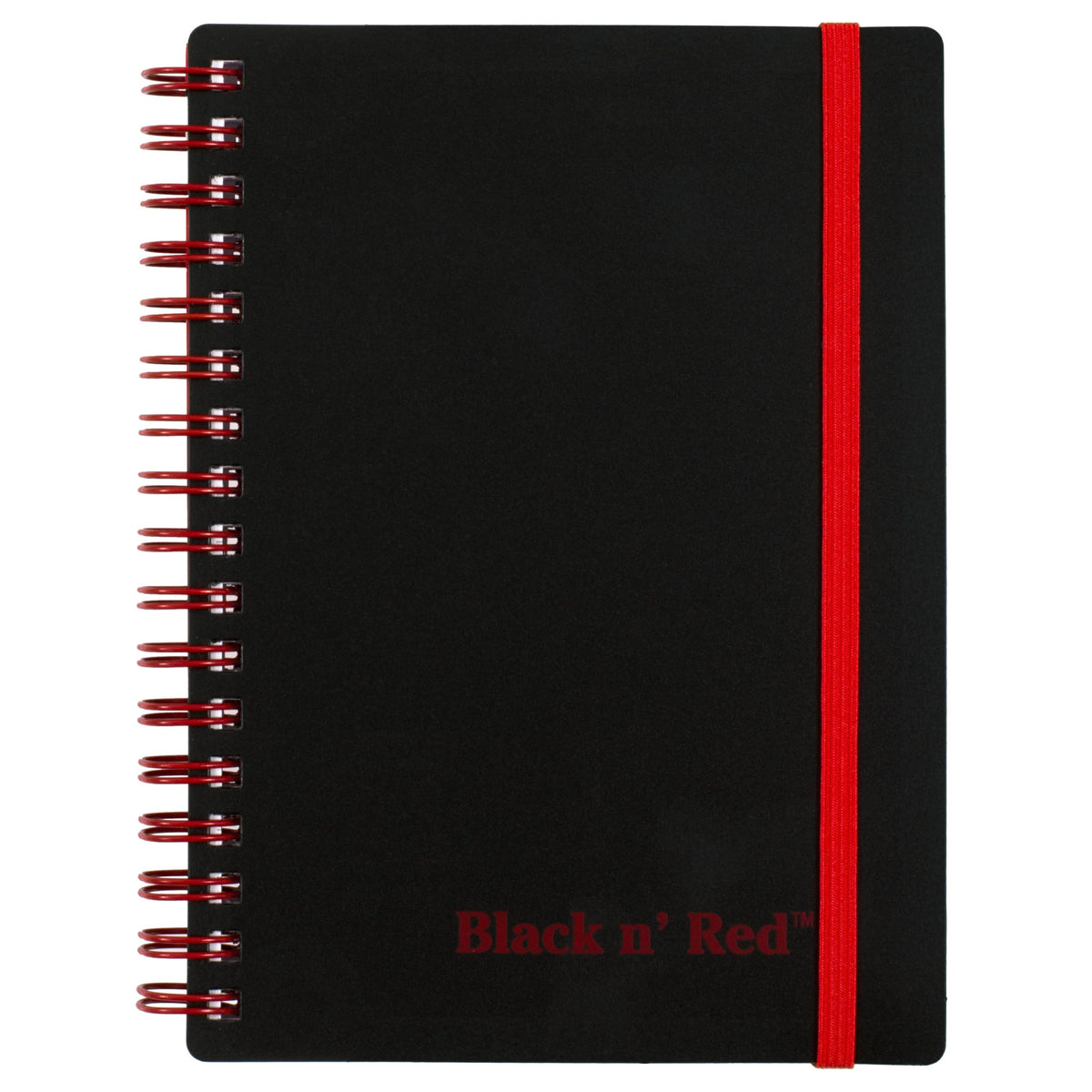 Black n' Red Notebook, Business Journal, 8-1/4" x 5-7/8", 70 Sheets, Ruled, Optik Paper
