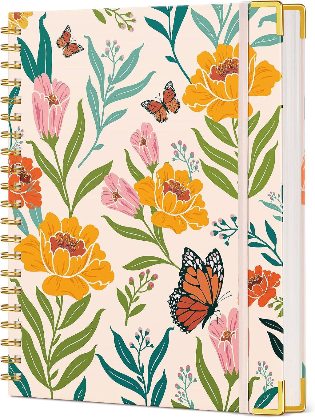 Cute Spiral Notebook Journal for Women, 200 Pages Lined Notebooks 8.5” x 11”