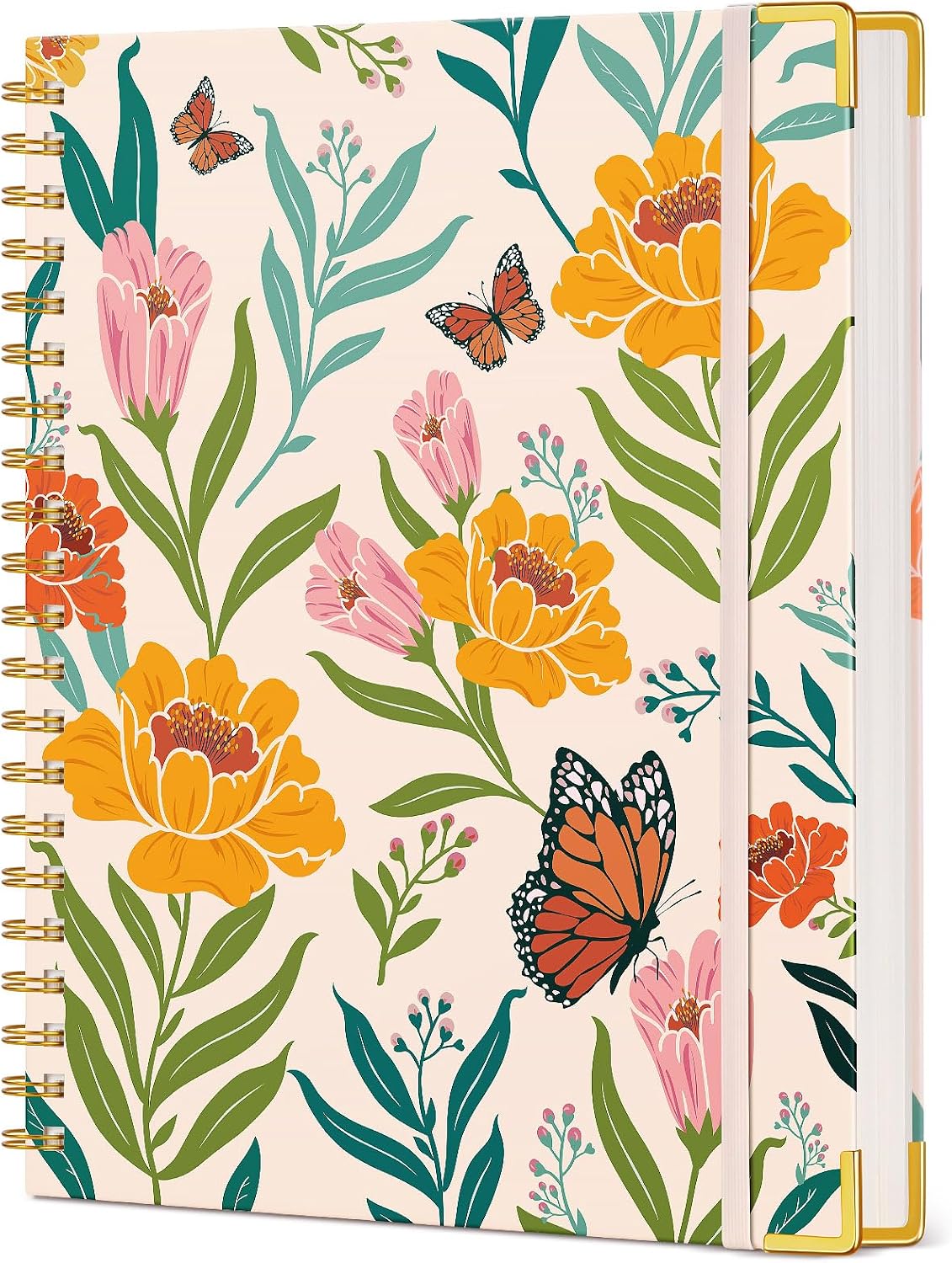 Cute Spiral Notebook Journal for Women, 200 Pages Lined Notebooks 8.5” x 11”