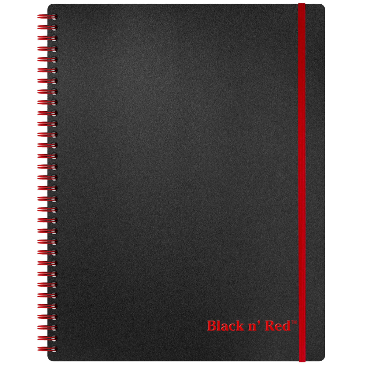 Black n' Red Notebook, Business Journal, 8-1/4" x 5-7/8", 70 Sheets, Ruled, Optik Paper