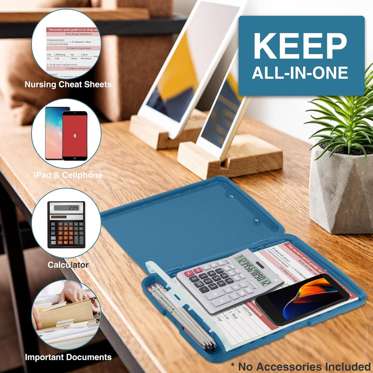 Sooez Clipboards with Storage, High Capacity Clip Boards 8.5x11 with Storage