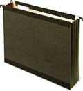 Pendaflex SureHook Reinforced Extra Capacity Hanging Pockets, Letter Size, Standard Green