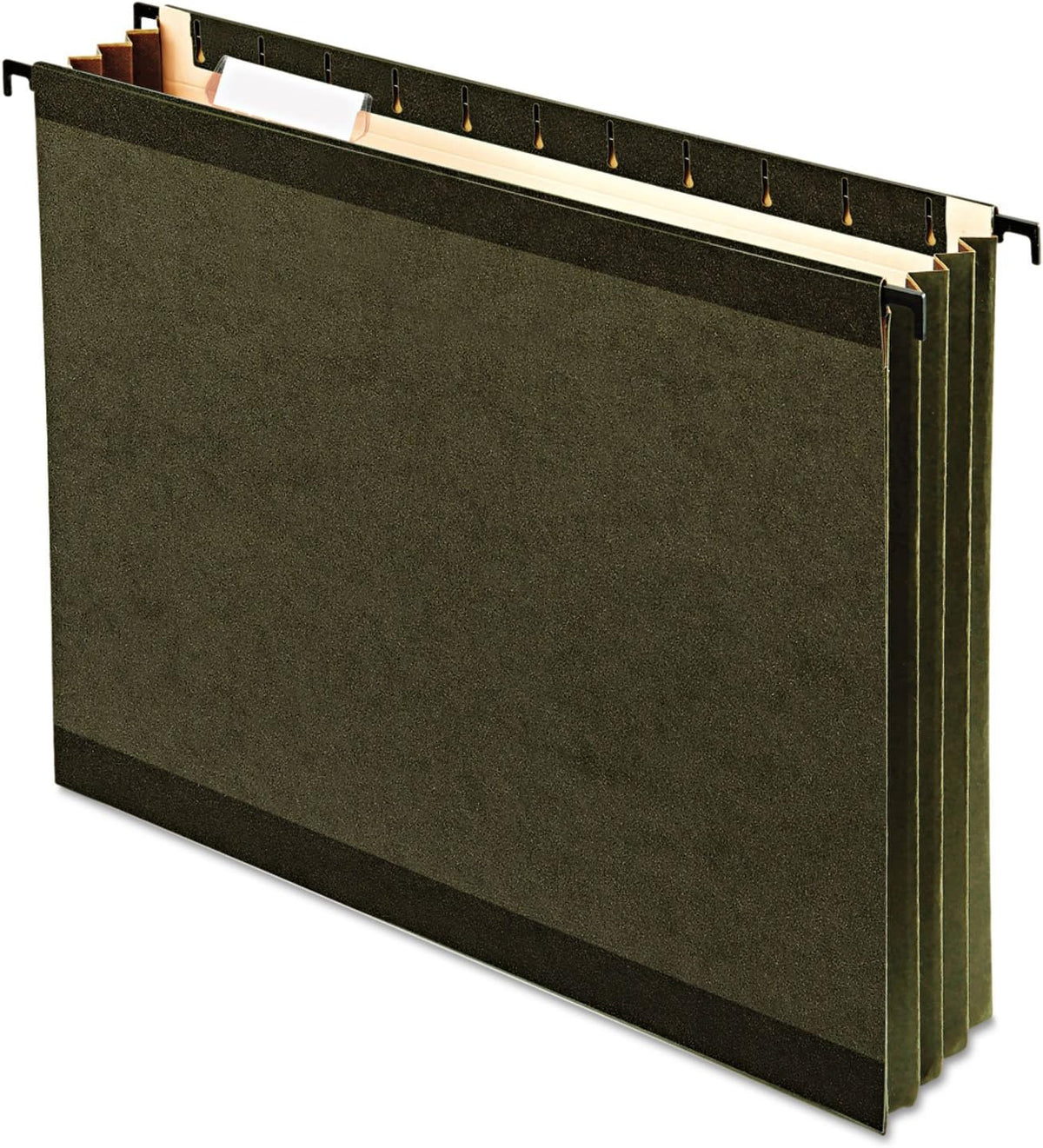 Pendaflex SureHook Reinforced Extra Capacity Hanging Pockets, Letter Size, Standard Green
