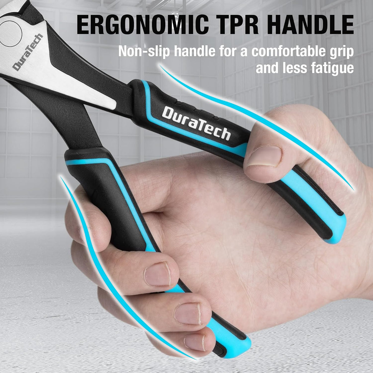 DURATECH 7" High Leverage Diagonal Cutters, Side Cutters, Wire Cutters