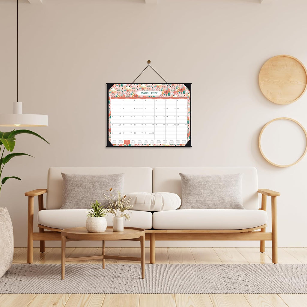 Large Desk Calendar 2027 from Jul. 2026 to Dec. 2027, 22'' x 17''