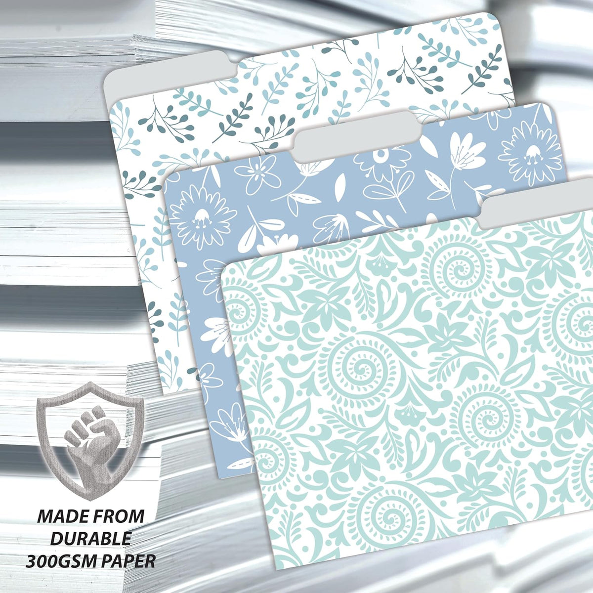 Better Office Products Decorative File Folders, 18 Pack