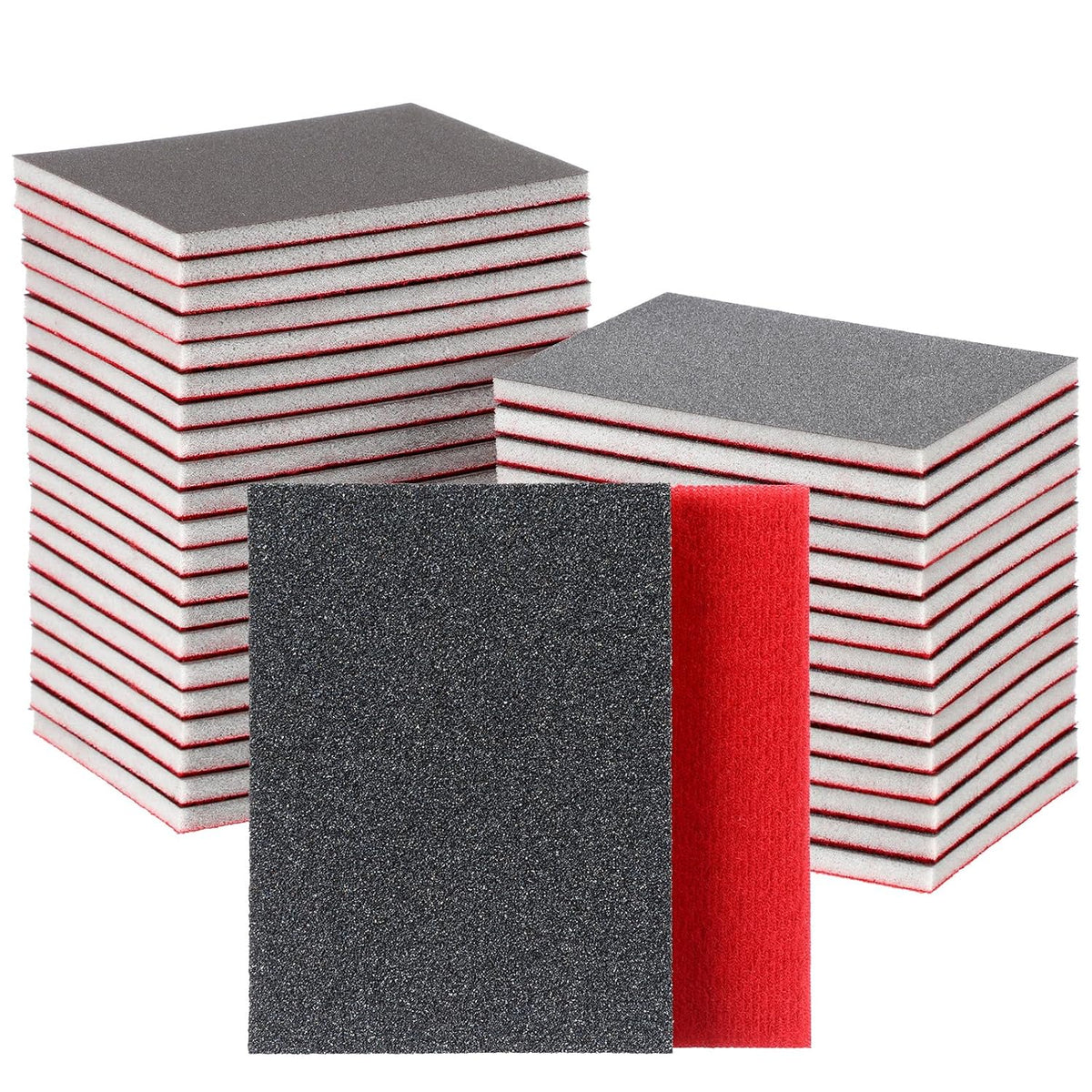 48 Pcs Sanding Sponge 3x4 Inch 120/180/240/320/400/600/800/1000/1200/1500/2000/2500 Grit