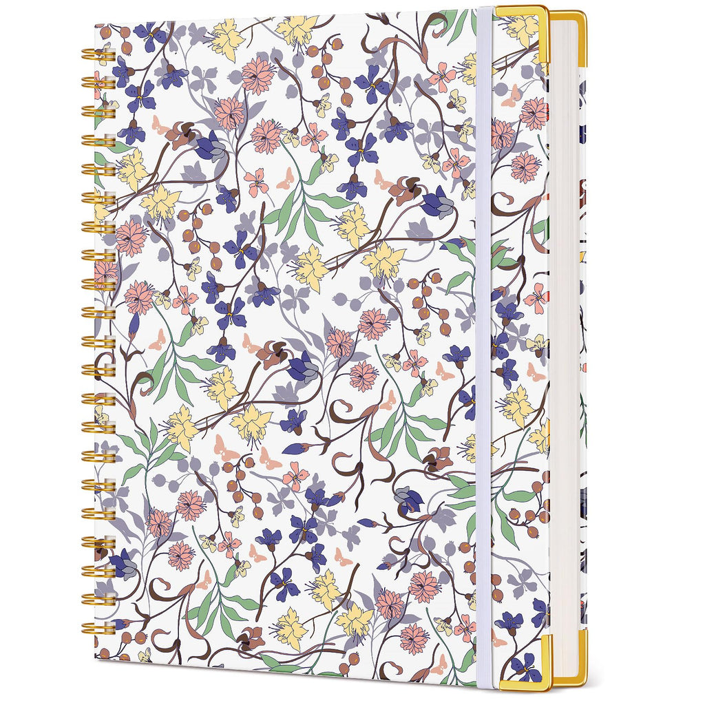 Cute Spiral Notebook Journal for Women, 200 Pages Lined Notebooks 8.5” x 11”
