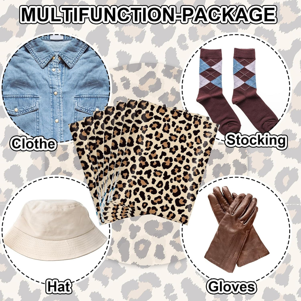 AnyDesign 25 Pcs Cheetah Poly Mailer Mailing Bag 10 x 13 Inch Leopard Self-Sealing