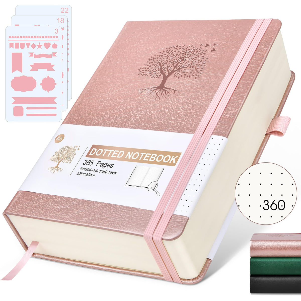Ansopu Graph Paper Notebook Journal, 360 Numbered Pages Grid Notebooks