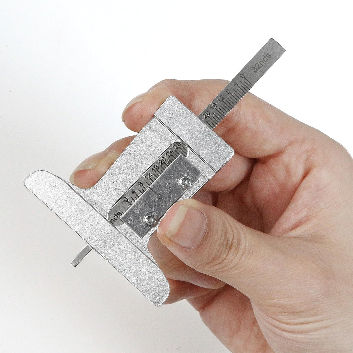 2Pcs Car Truck Tire Depth Checker Tyre Tread Gauge 0~32nds Caliper Measure Tool Stainless