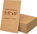 Paper Junkie 200 Pack Kraft Card Stock - 3.5 x 5 Inch Blank Cards - 300gsm Thick