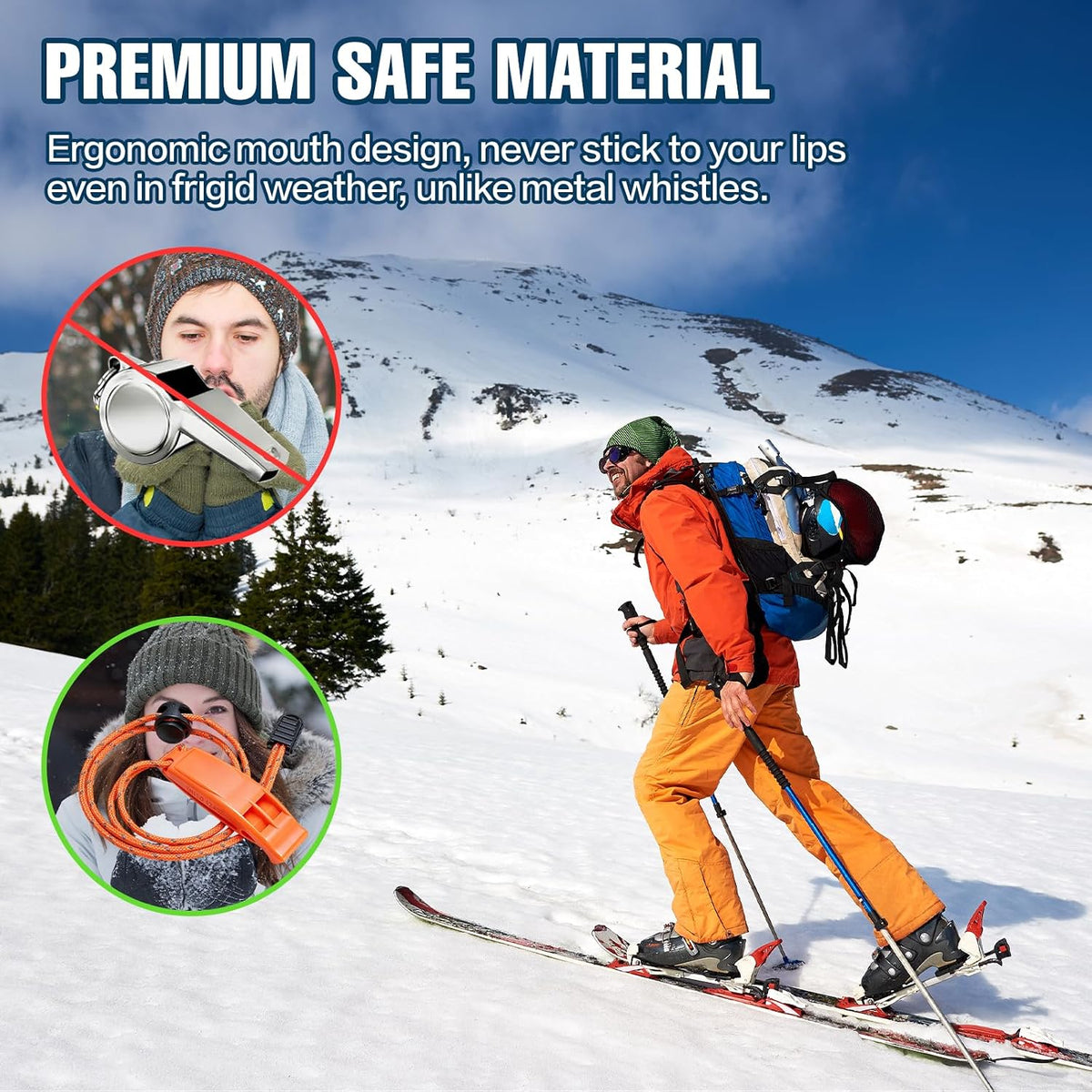 10PCS Marine Whistle, Boat Whistle, Safety Survival Whistle