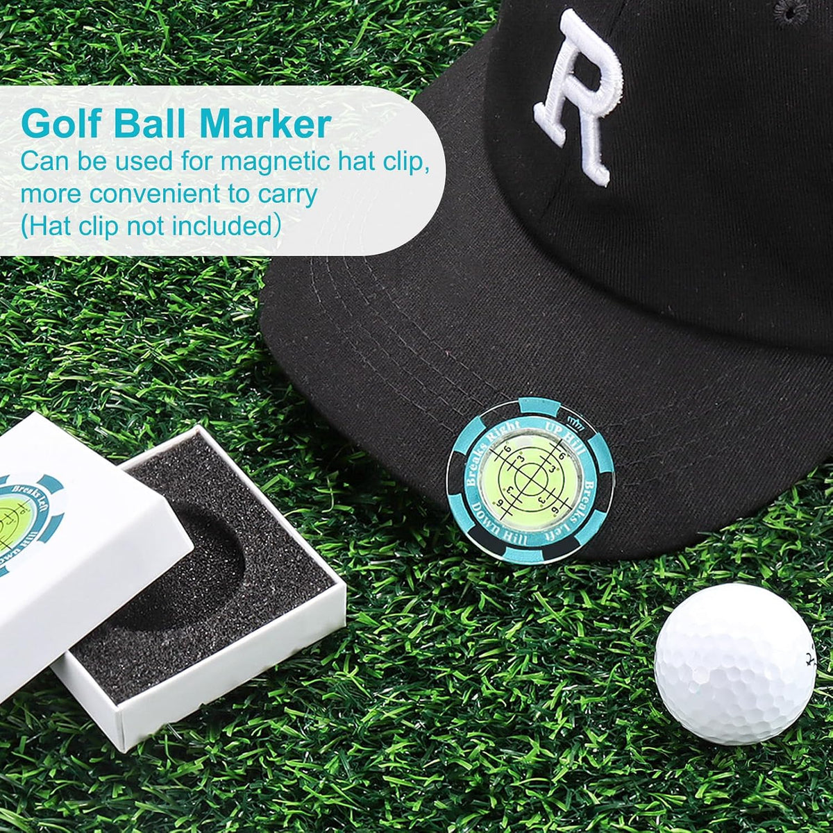 Golf Green Reader, Golf Ball Marker with High Precision Green Reading Aid
