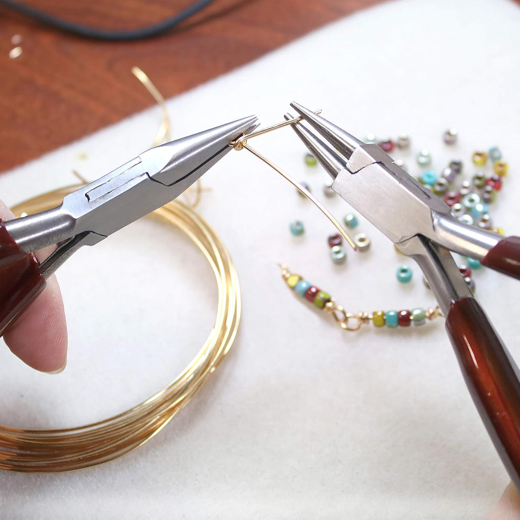 The Beadsmith Chain Nose Pliers – 6-Inches (152 mm) Jewelry-Making Tool w/Polished Steel