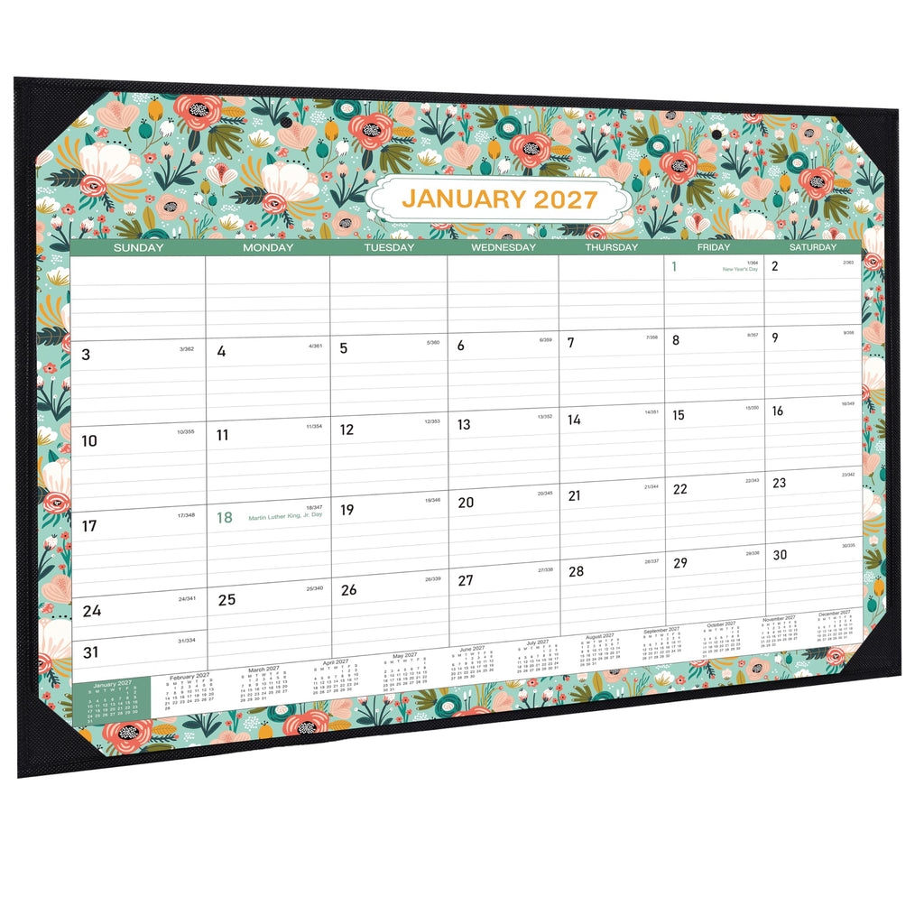 Large Desk Calendar 2027 from Jul. 2026 to Dec. 2027, 22'' x 17''