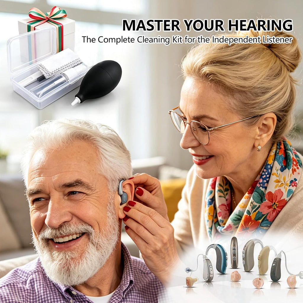 Hearing Aid Cleaning Kit Multipurpose Tools for Hearing Amplifier Earbuds