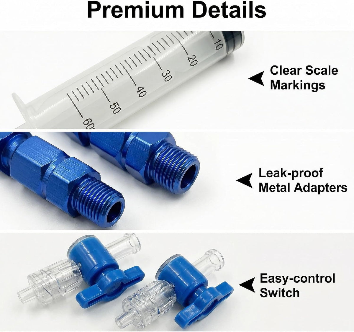 2PCS Tubeless Sealant Injector, 150ml Tire Sealant Injector for Tubeless