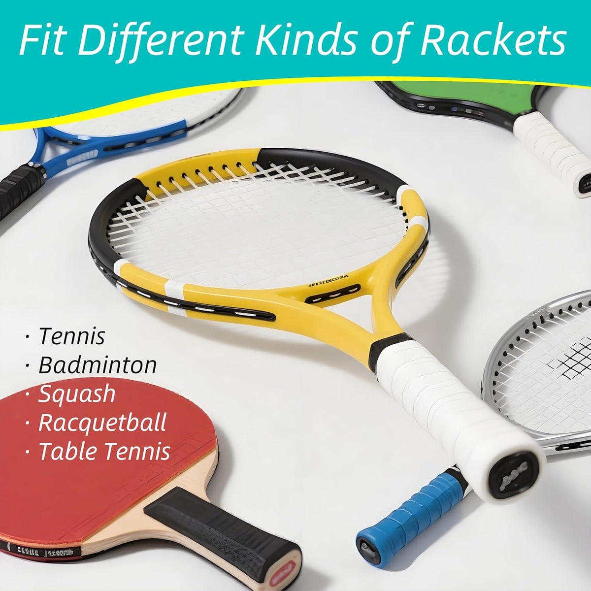 36 Pcs Tennis Racket Grip Tape, Anti Slip and Absorbent Grip