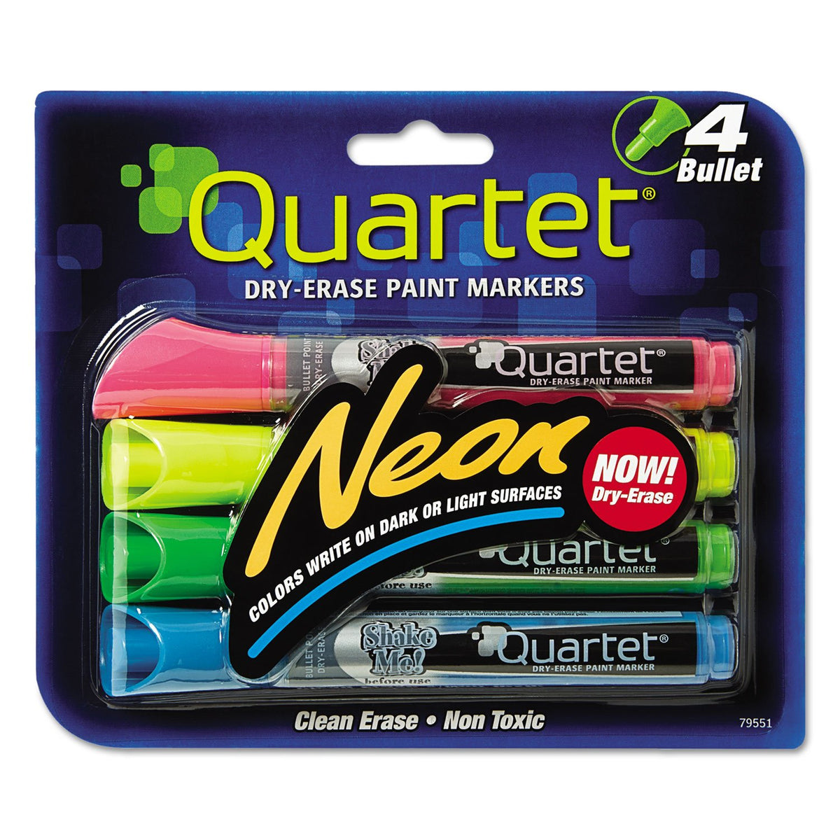 Quartet Dry Erase Markers, Glass Whiteboard Markers, Bullet Tip