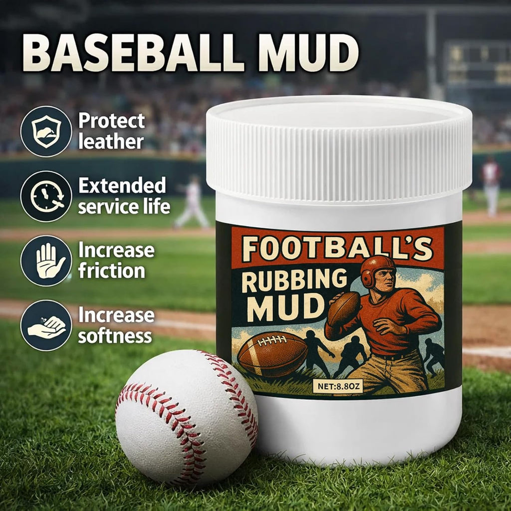 TBTFW Baseball Mud, Enhance Grip and Deepen Leather Color-8oz