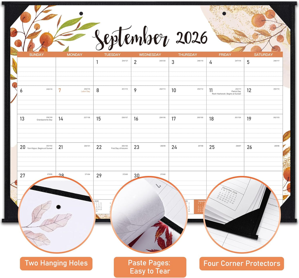2027Desk Calendar - 2027 Large Desk Calendar, Jan. 2027 - Dec. 2027