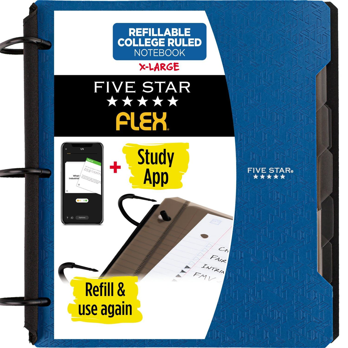 Five Star Flex Refillable Notebook + Study App