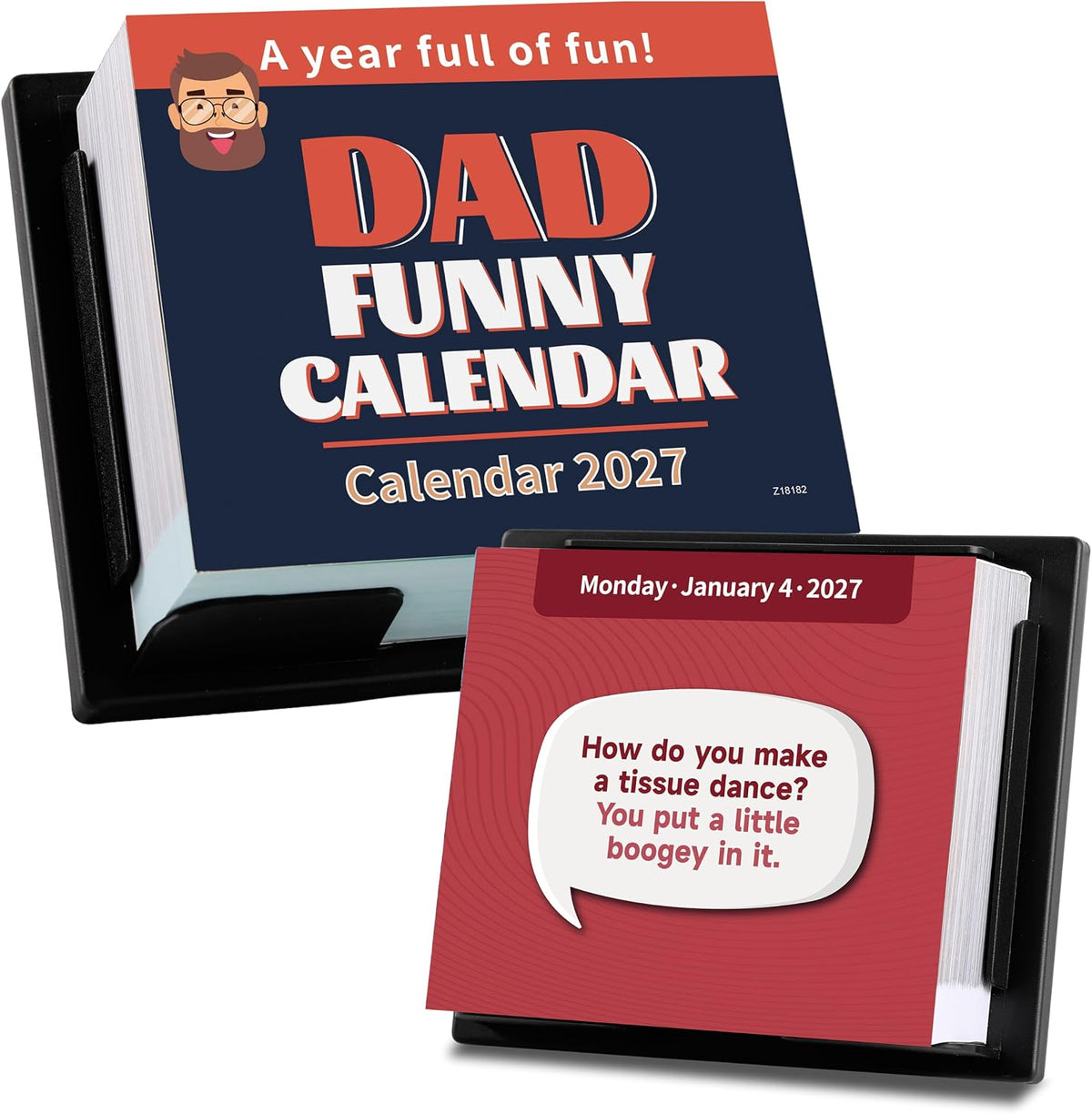 2027 Desk Calendar - Dad Funny Calendar 2027, Funny Calendar with 360+ Daily Jokes