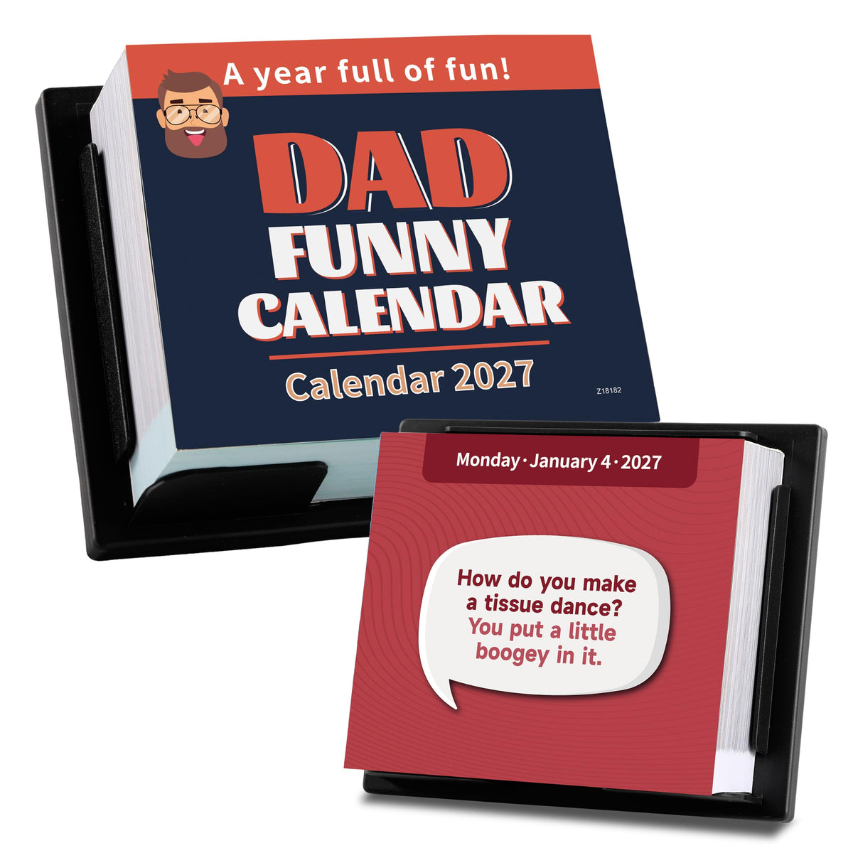 2027 Desk Calendar - Dad Funny Calendar 2027, Funny Calendar with 360+ Daily Jokes