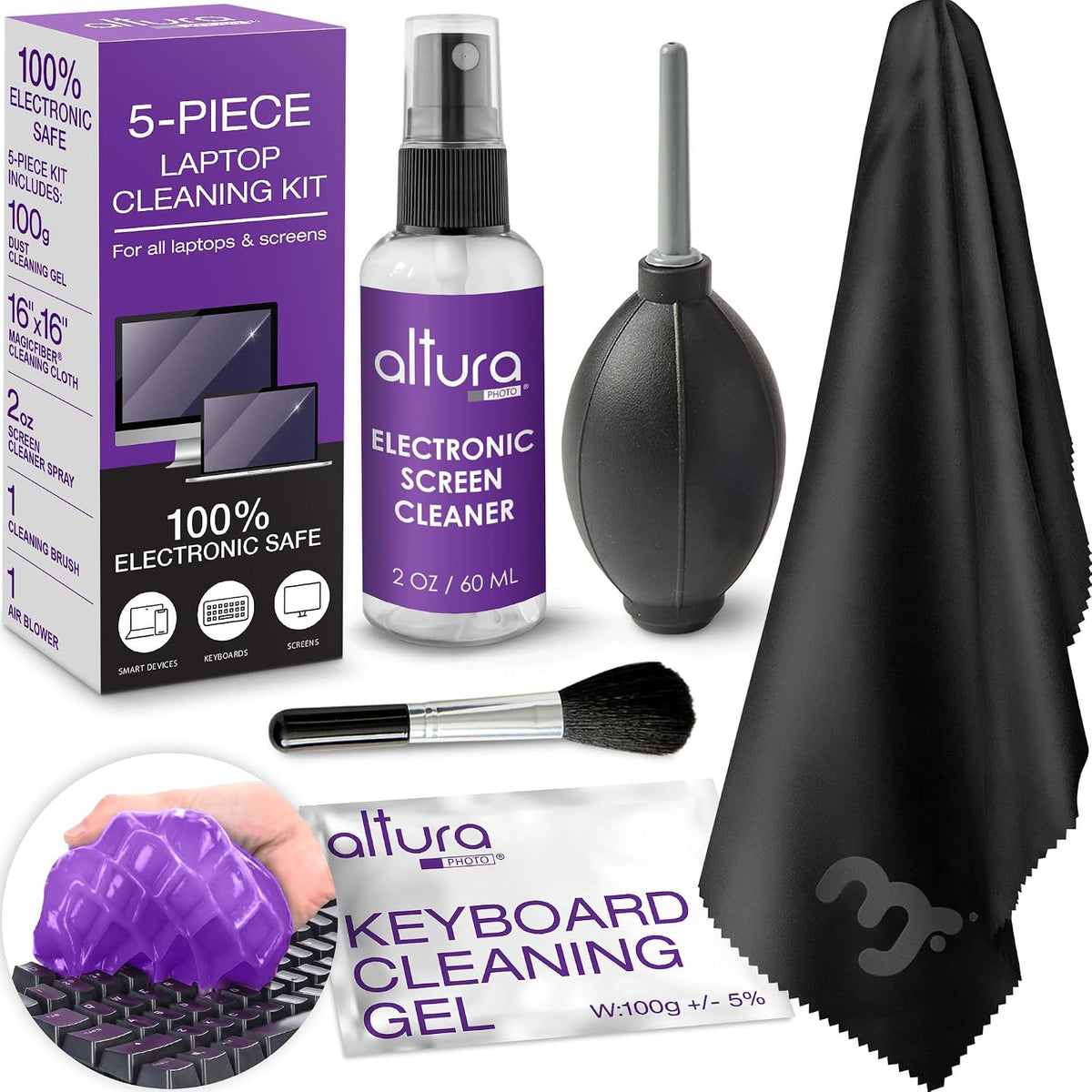 Altura Photo Keyboard Cleaner & Laptop Cleaning Kit for Computer, MacBook