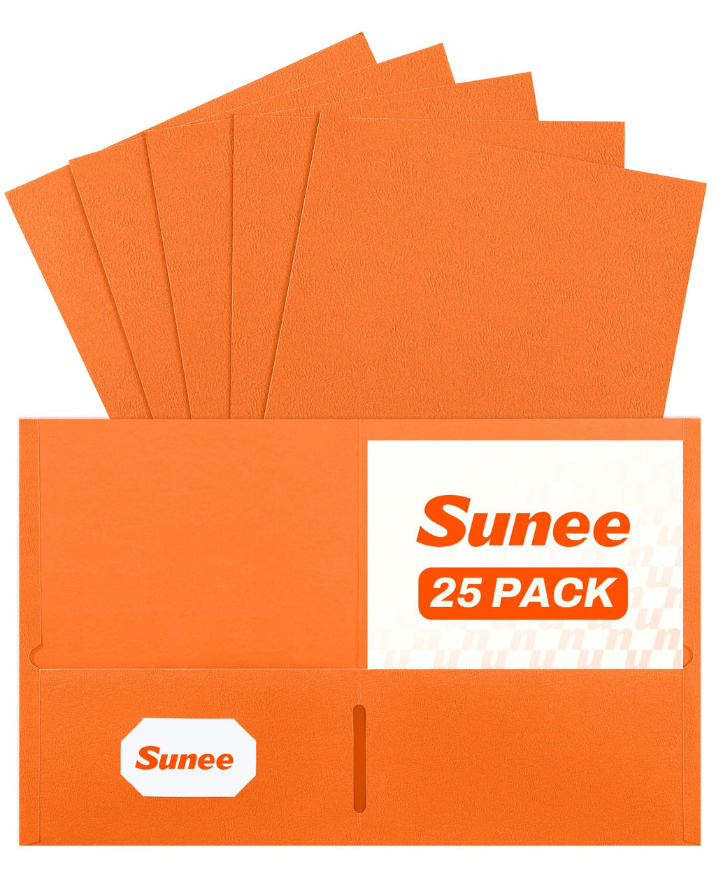SUNEE Folders with Pockets(25 Pack, Assorted Colors)