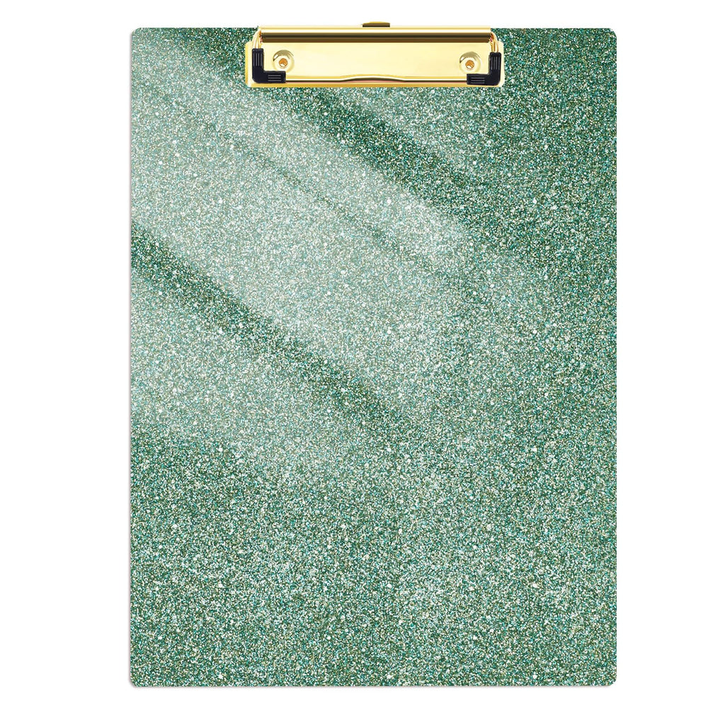 Acrylic Glitter Clipboard, 8.5 x 11 Sparkly Clip Board, Blue