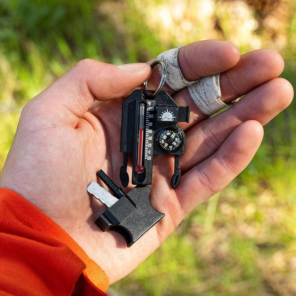 Sun Company Outsider - 4-in-1 Survival Multi-Tool | Compass, Thermometer, Whistle