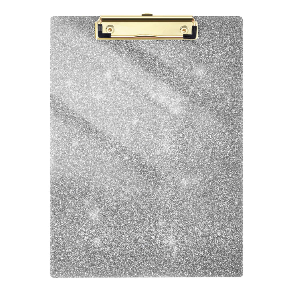 Acrylic Glitter Clipboard, 8.5 x 11 Sparkly Clip Board, Blue