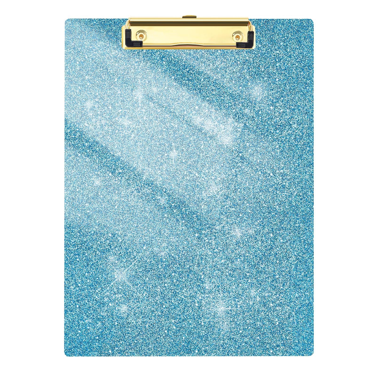 Acrylic Glitter Clipboard, 8.5 x 11 Sparkly Clip Board, Blue