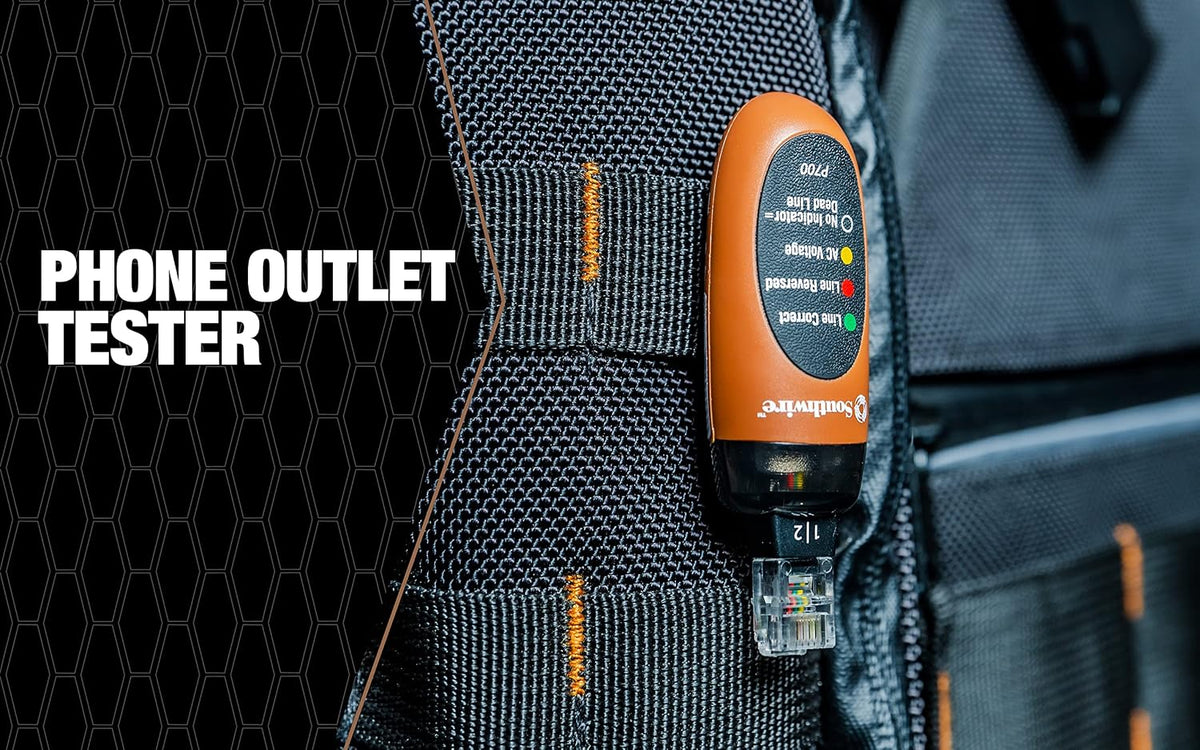Southwire P700 Phone Outlet Tester - Identifies Line 1 & Line 2 Wiring - Detects AC Ring
