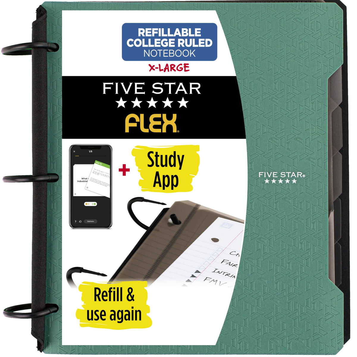 Five Star Flex Refillable Notebook + Study App