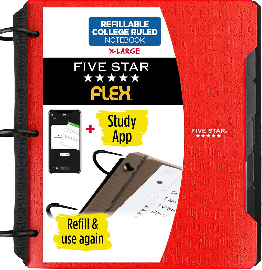 Five Star Flex Refillable Notebook + Study App