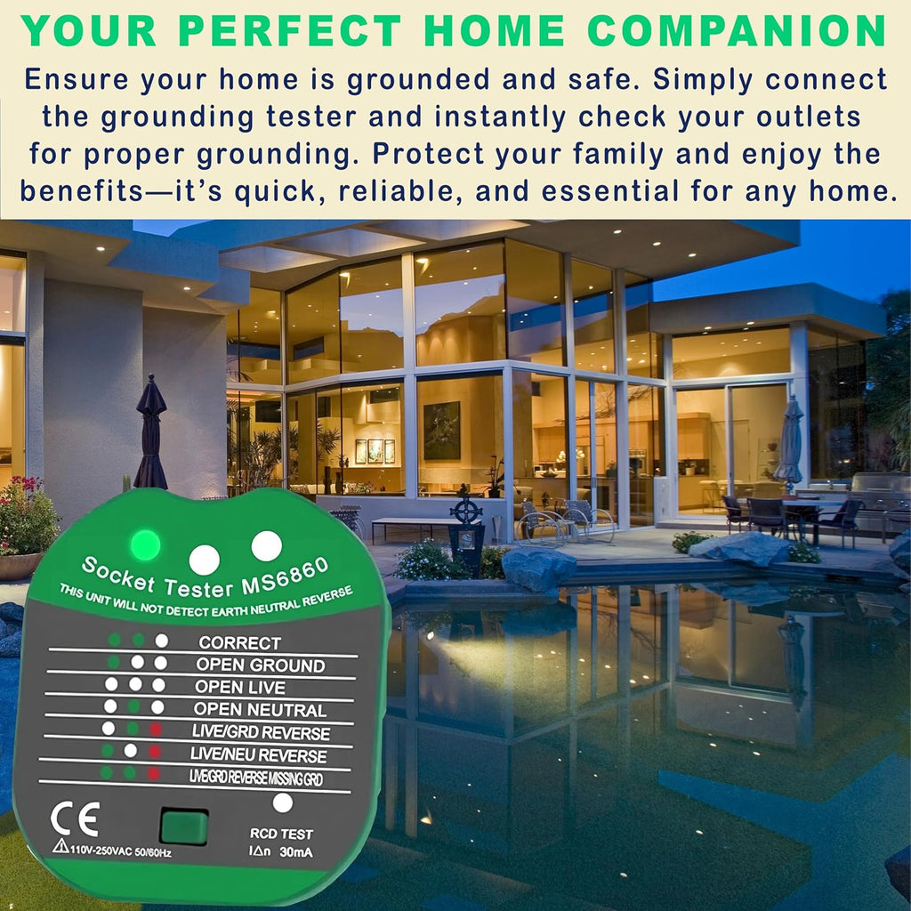 ZenEarth Outlet Tester for Grounding & Earthing Products — Simple Ground & Wiring Fault