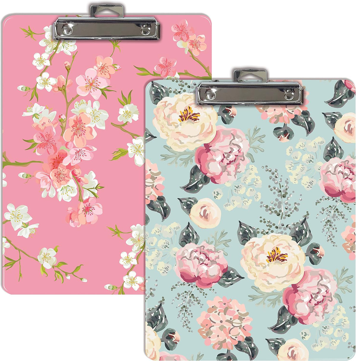 Better Office Products Fashion Clipboard (2 Pack), A4 Letter Size, 12.5" x 9"