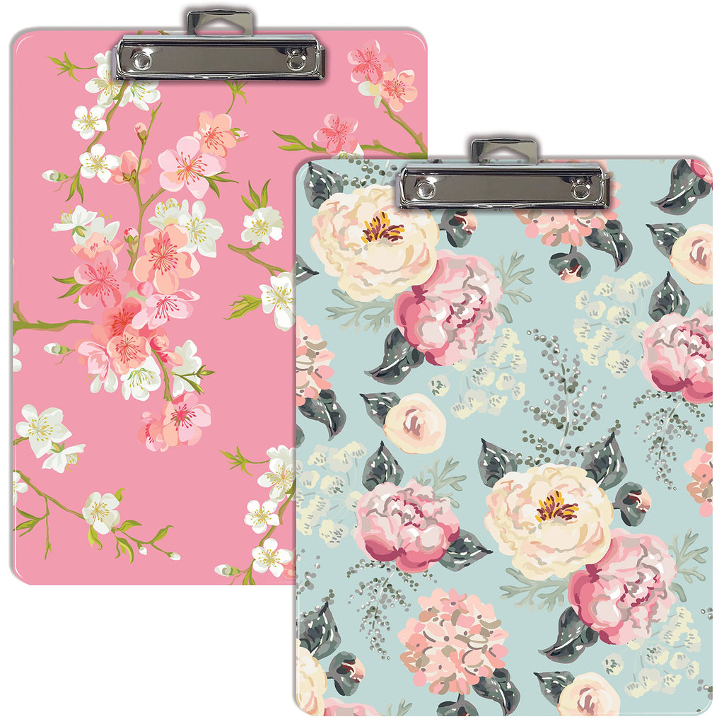 Better Office Products Fashion Clipboard (2 Pack), A4 Letter Size, 12.5" x 9"
