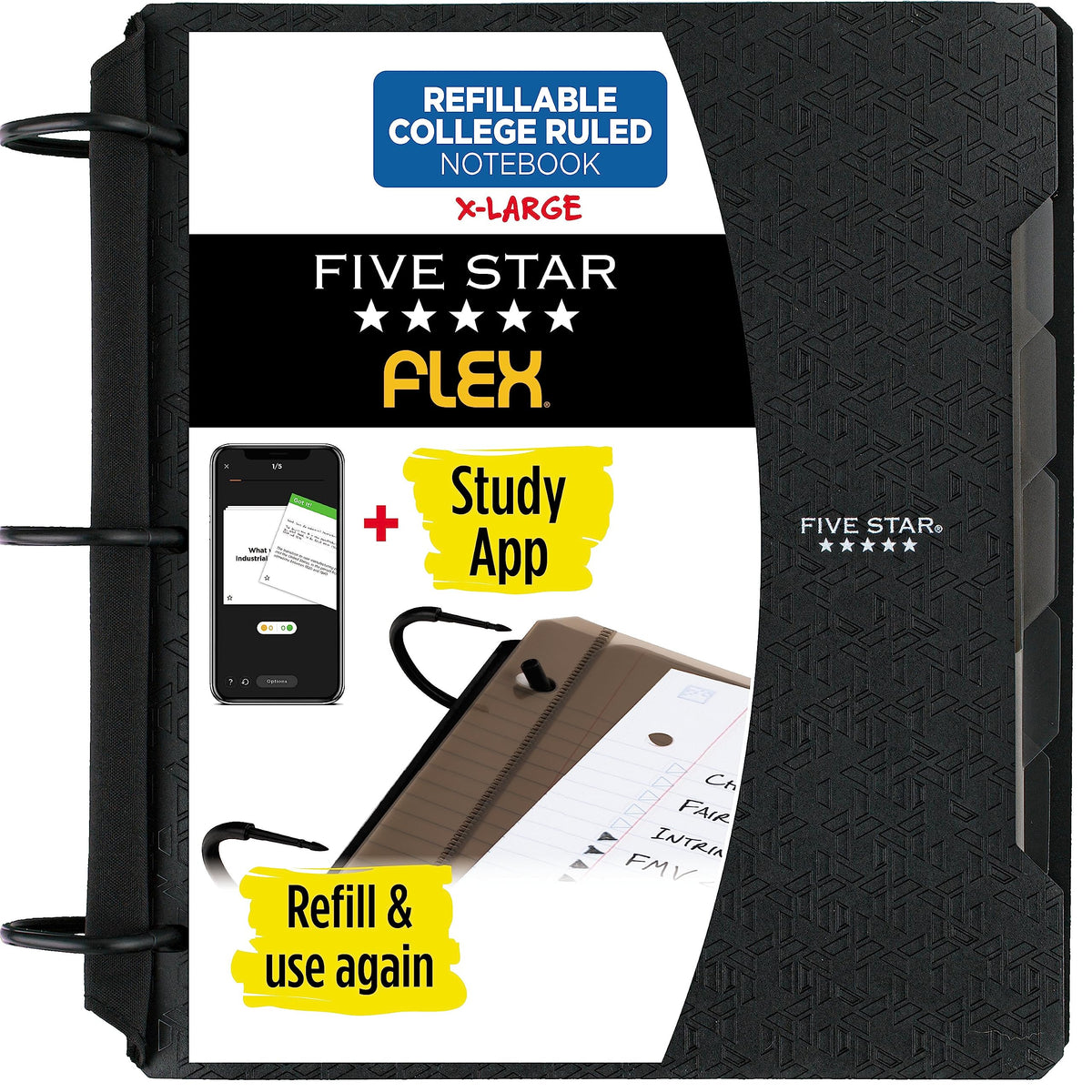 Five Star Flex Refillable Notebook + Study App